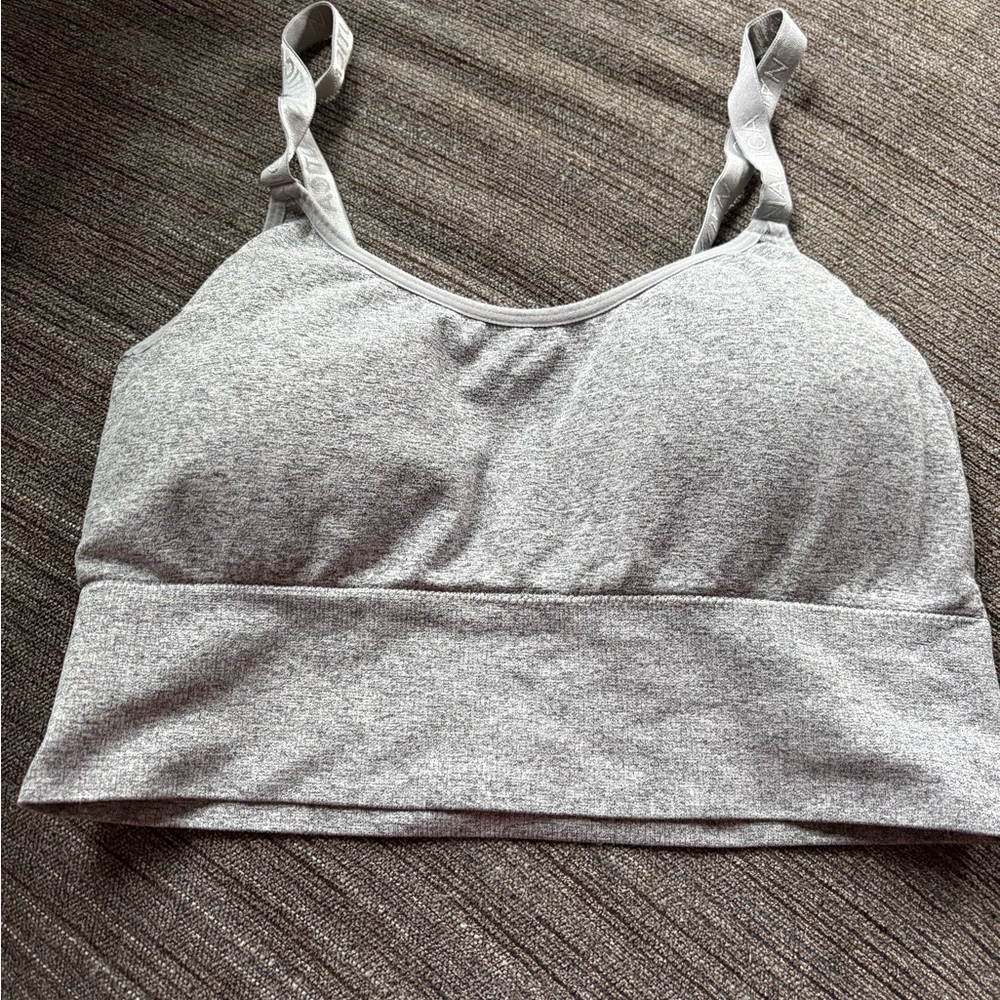 Nautica Light Gray Seamless Wireless Sports Bralette